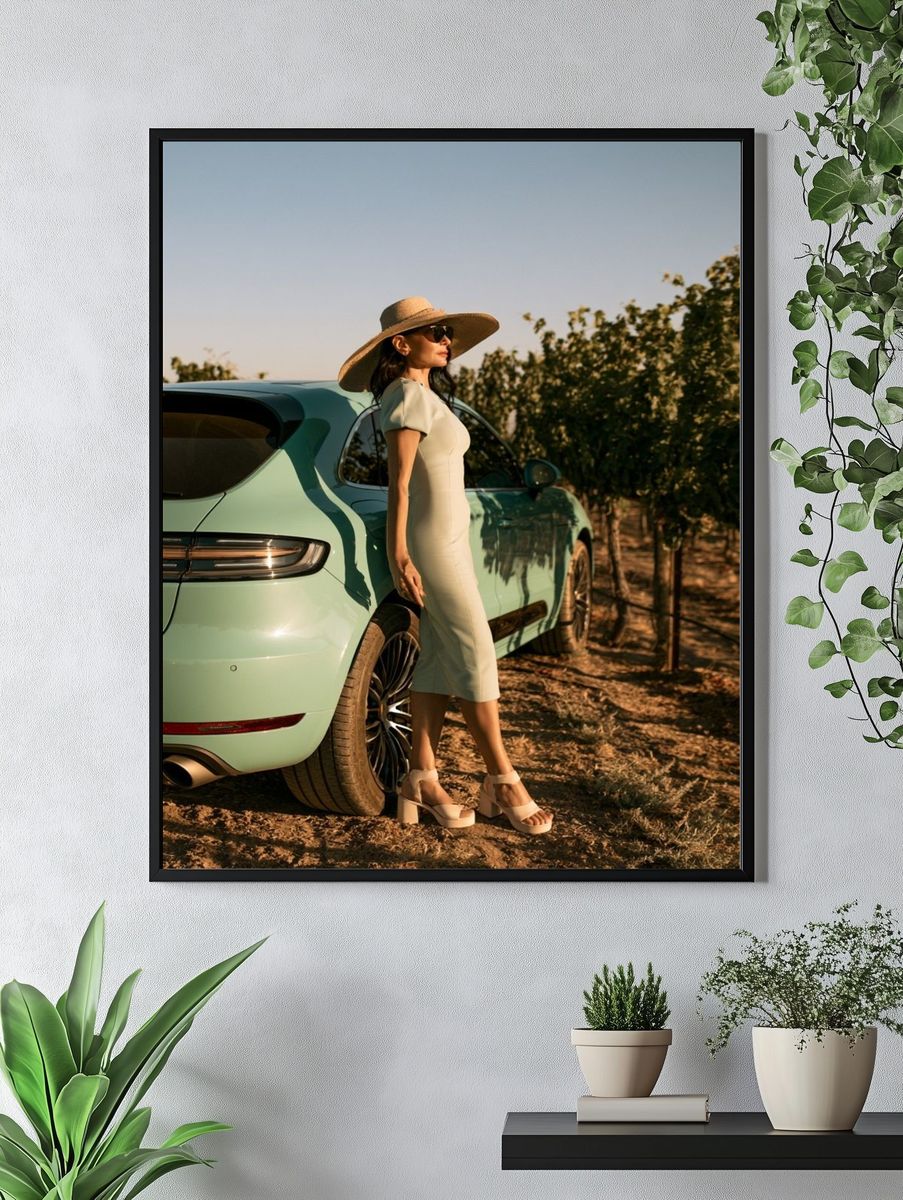 Luxury Car Fashion Photography Poster. — room view 4