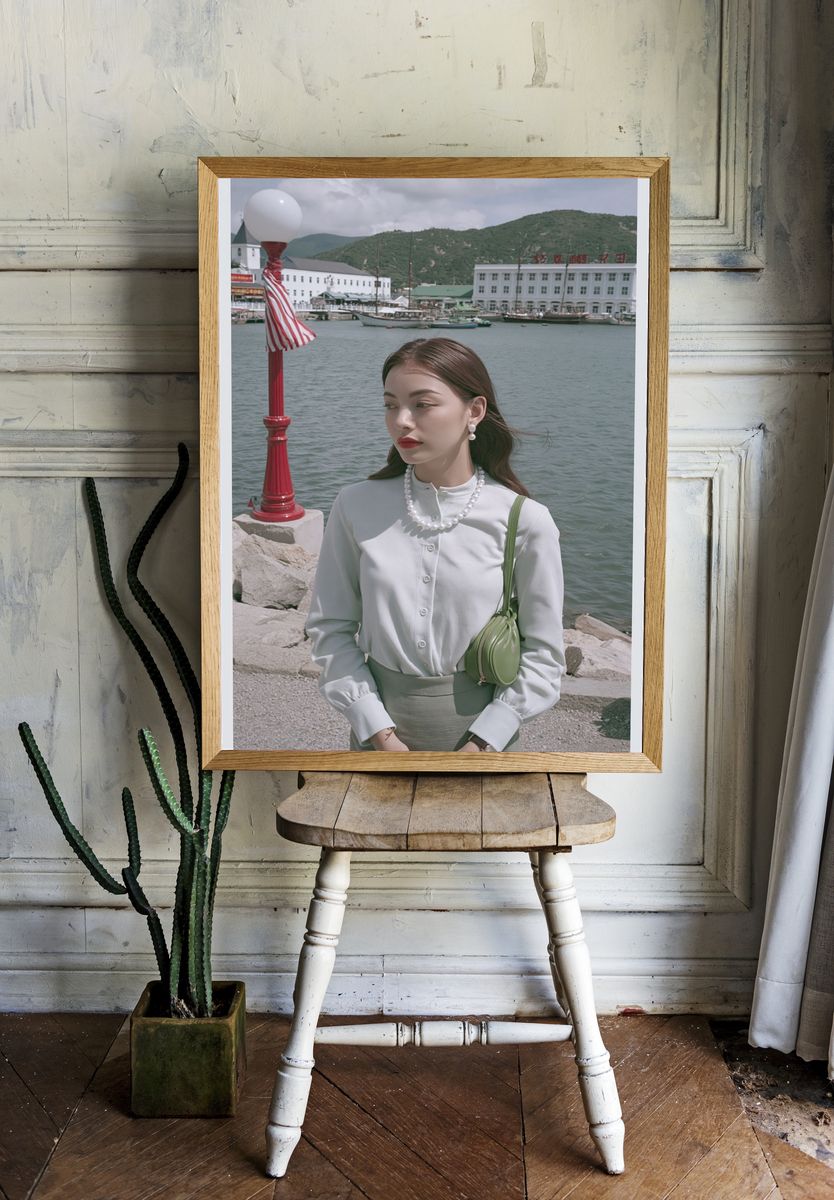 Harbor Portrait Photography Poster. — room view 1