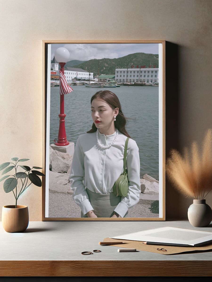 Harbor Portrait Photography Poster. — room view 2