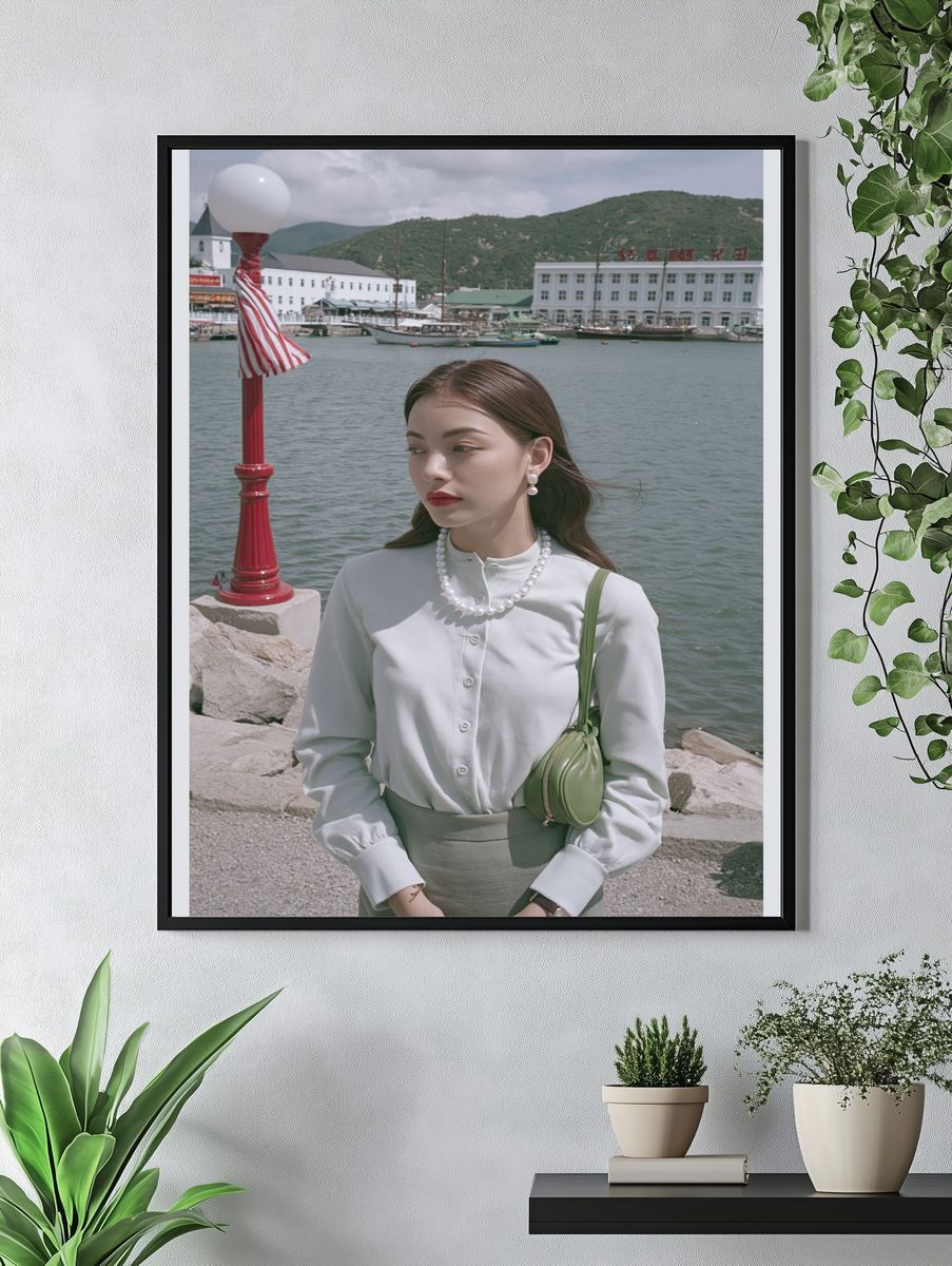 Harbor Portrait Photography Poster. — room view 4