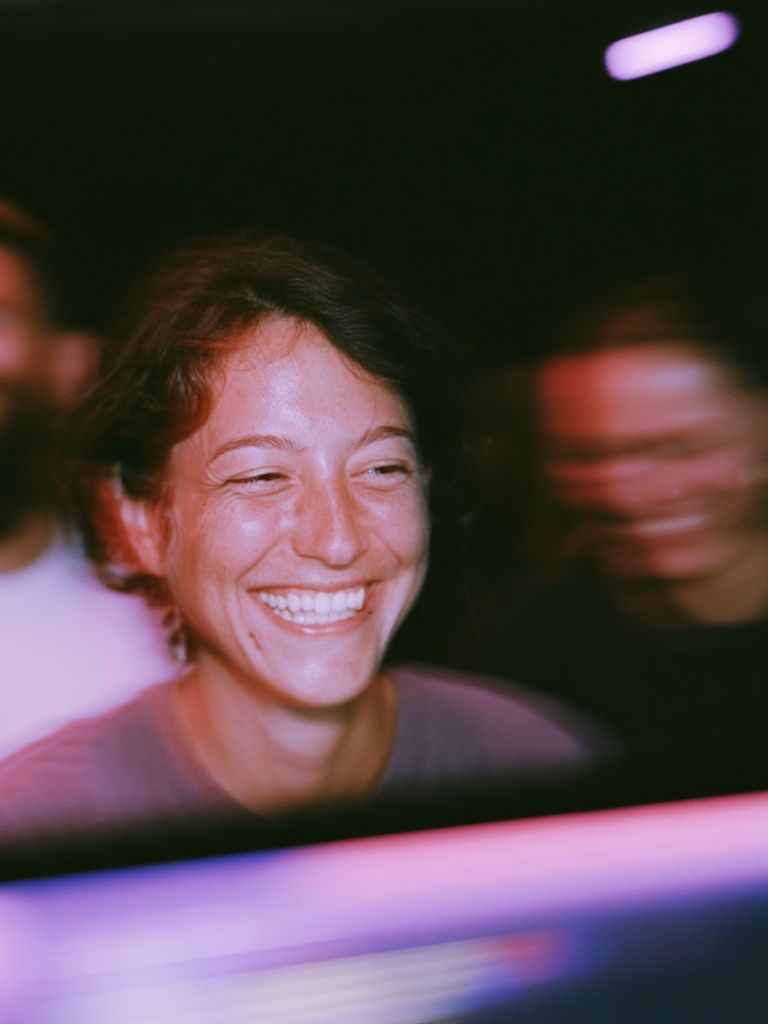 Smiling Crowd Portrait Poster. poster detail