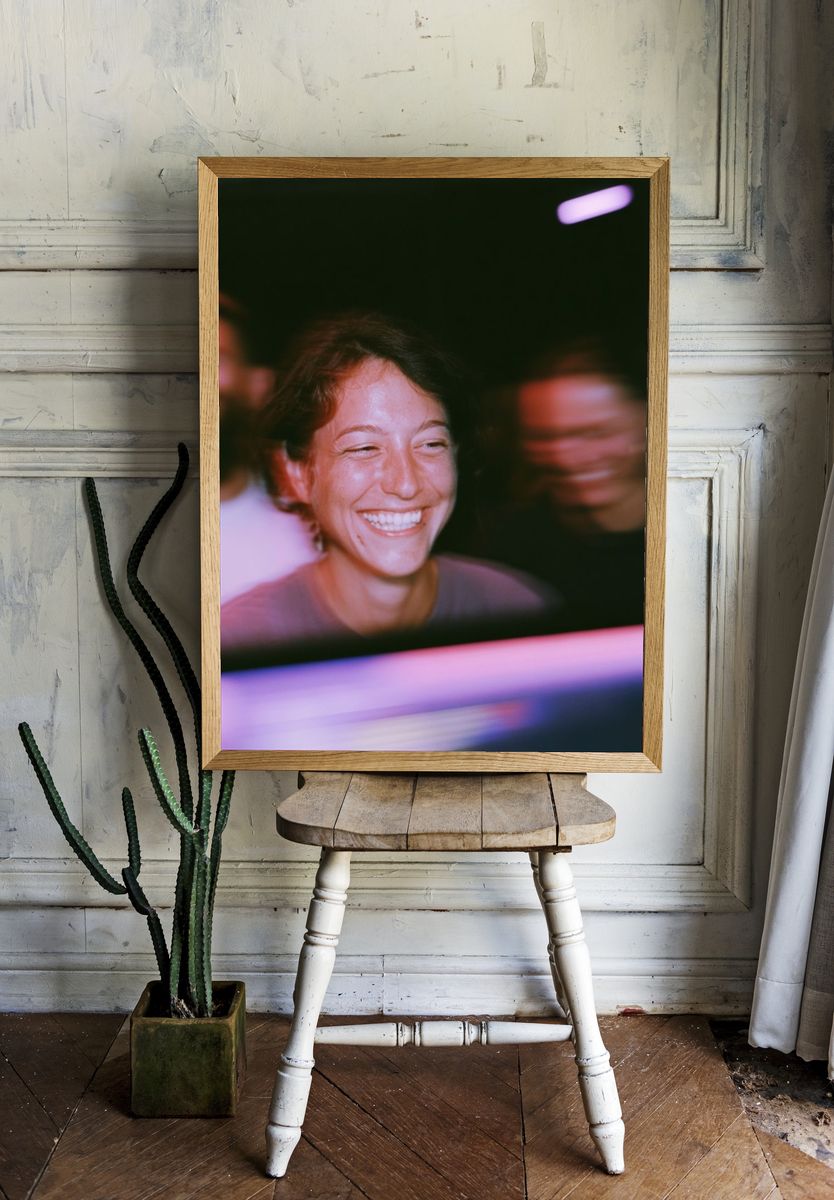 Smiling Crowd Portrait Poster. — room view 1