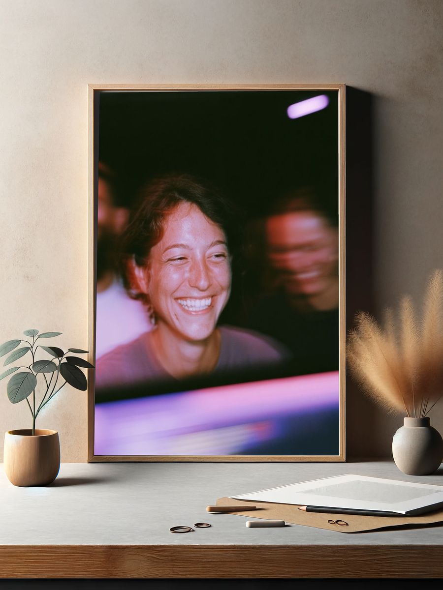 Smiling Crowd Portrait Poster. — room view 2