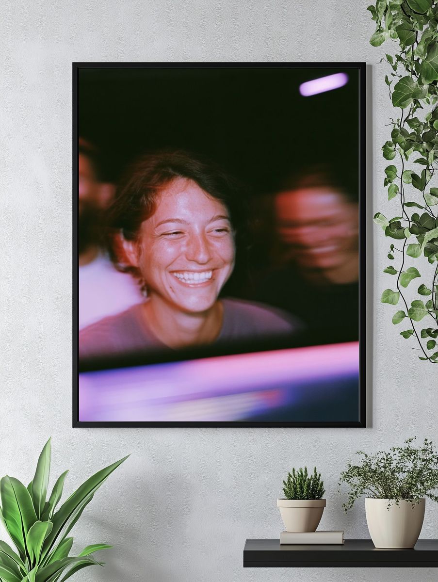 Smiling Crowd Portrait Poster. — room view 4