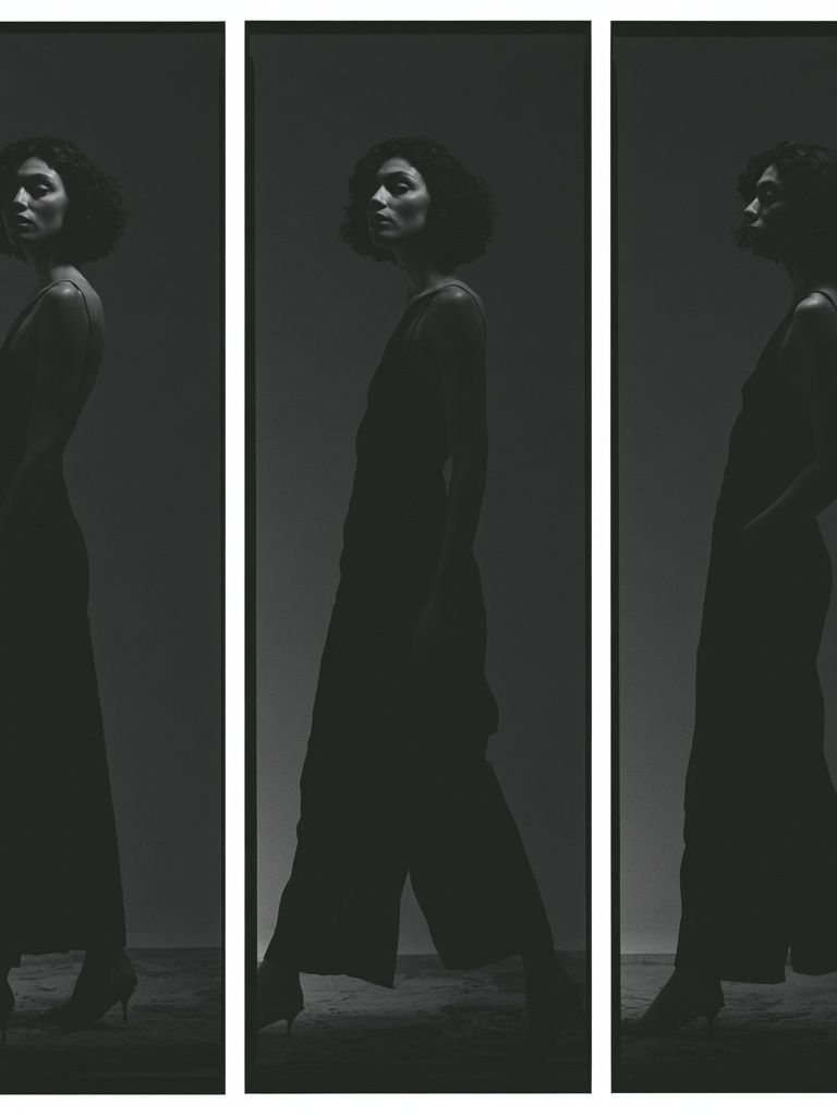Monochrome Fashion Triptych Poster. poster detail
