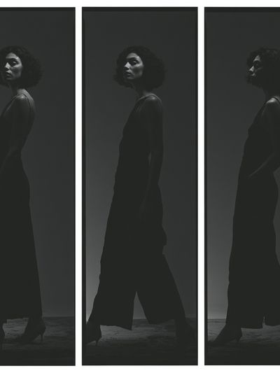 Monochrome Fashion Triptych Poster. poster