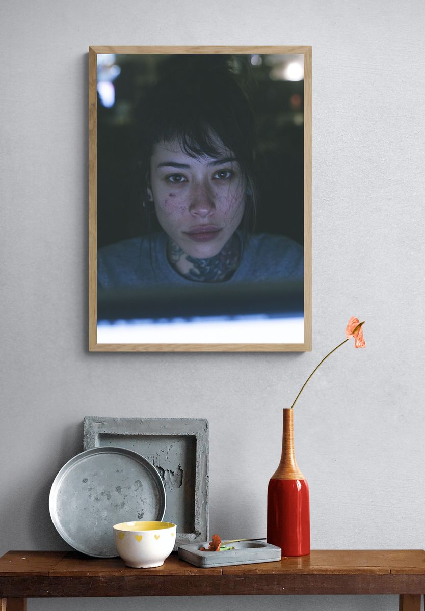 Moody Portrait Photography Poster. — room view 3