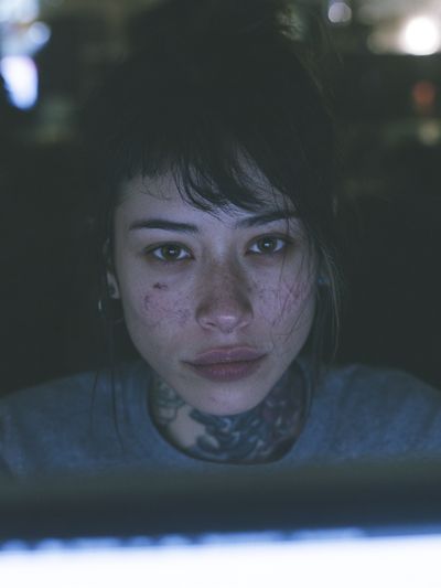 Moody Portrait Photography Poster. poster