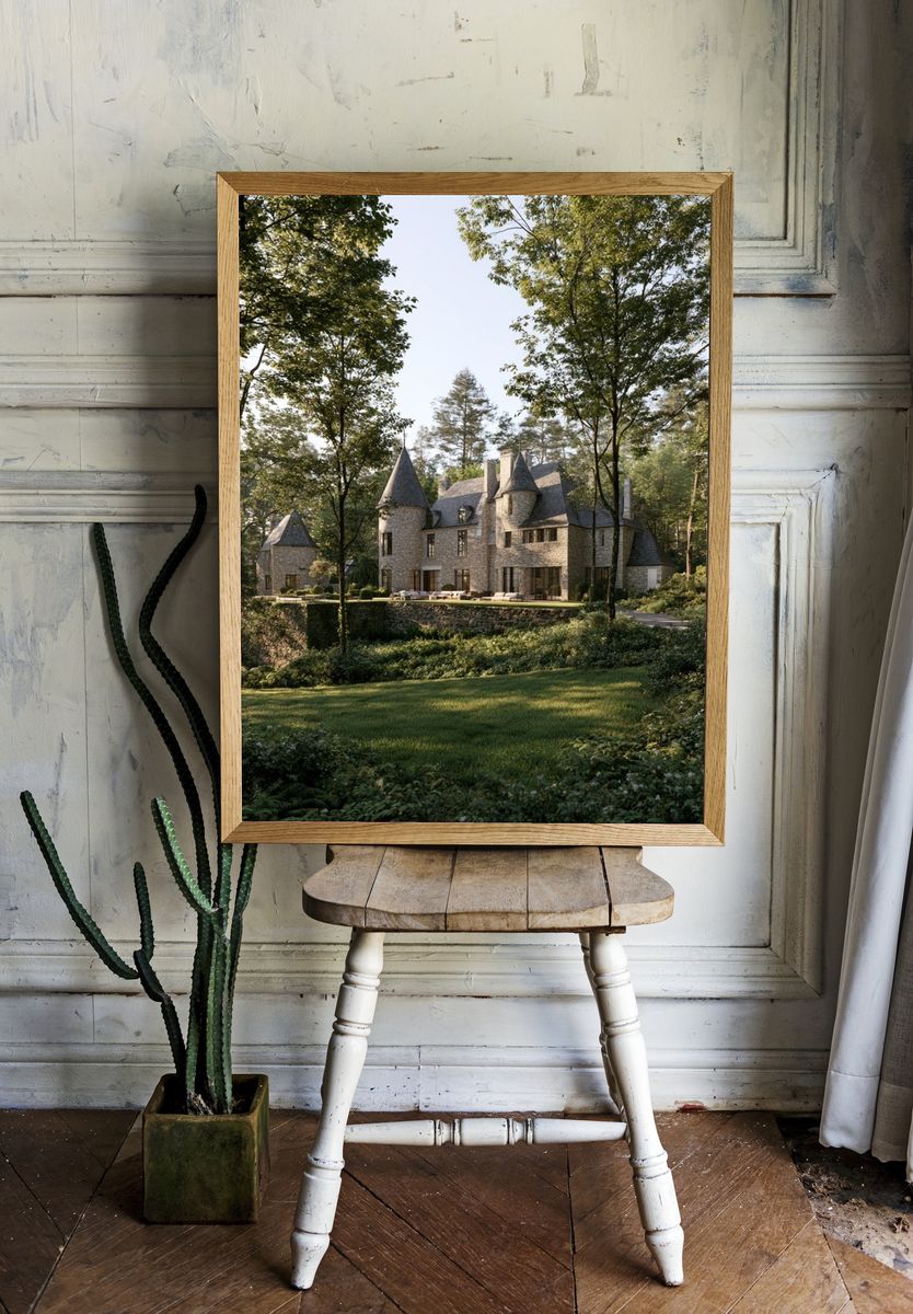 Forest Castle Estate Photography Poster. room preview
