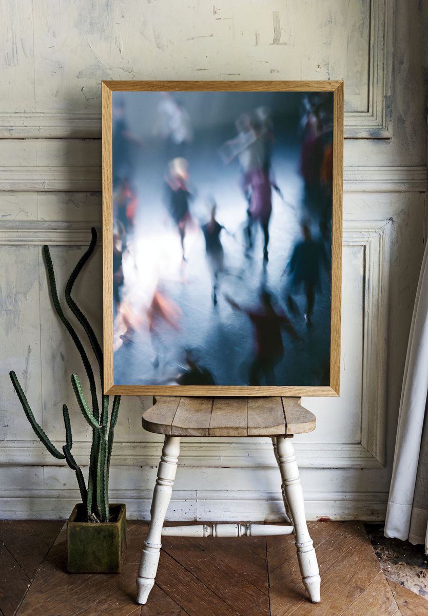 Blurred Dancers Photography Poster. — room view 1