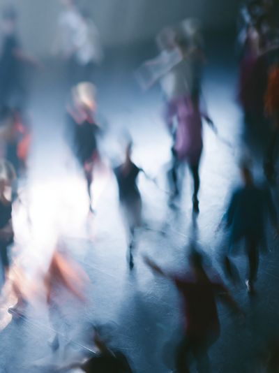 Blurred Dancers Photography Poster.
