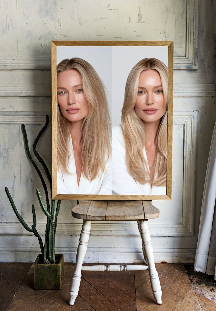 Blonde Beauty Portrait Poster. — room view 1