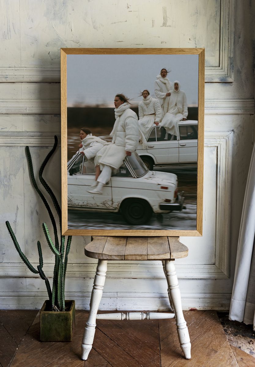 Winter Motion Fashion Photography Poster. room preview