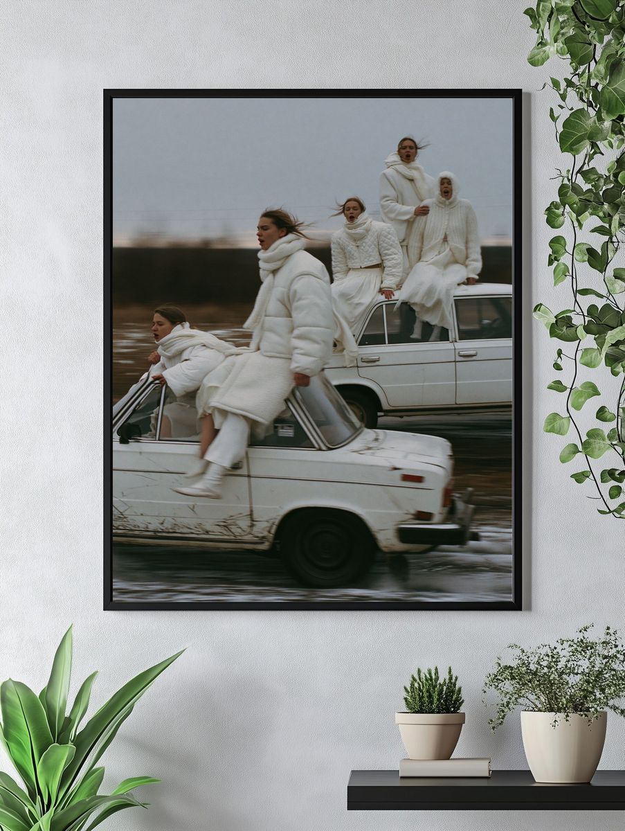 Winter Motion Fashion Photography Poster. — room view 4