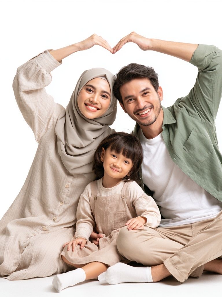 Happy Family Portrait Photography Poster. poster detail