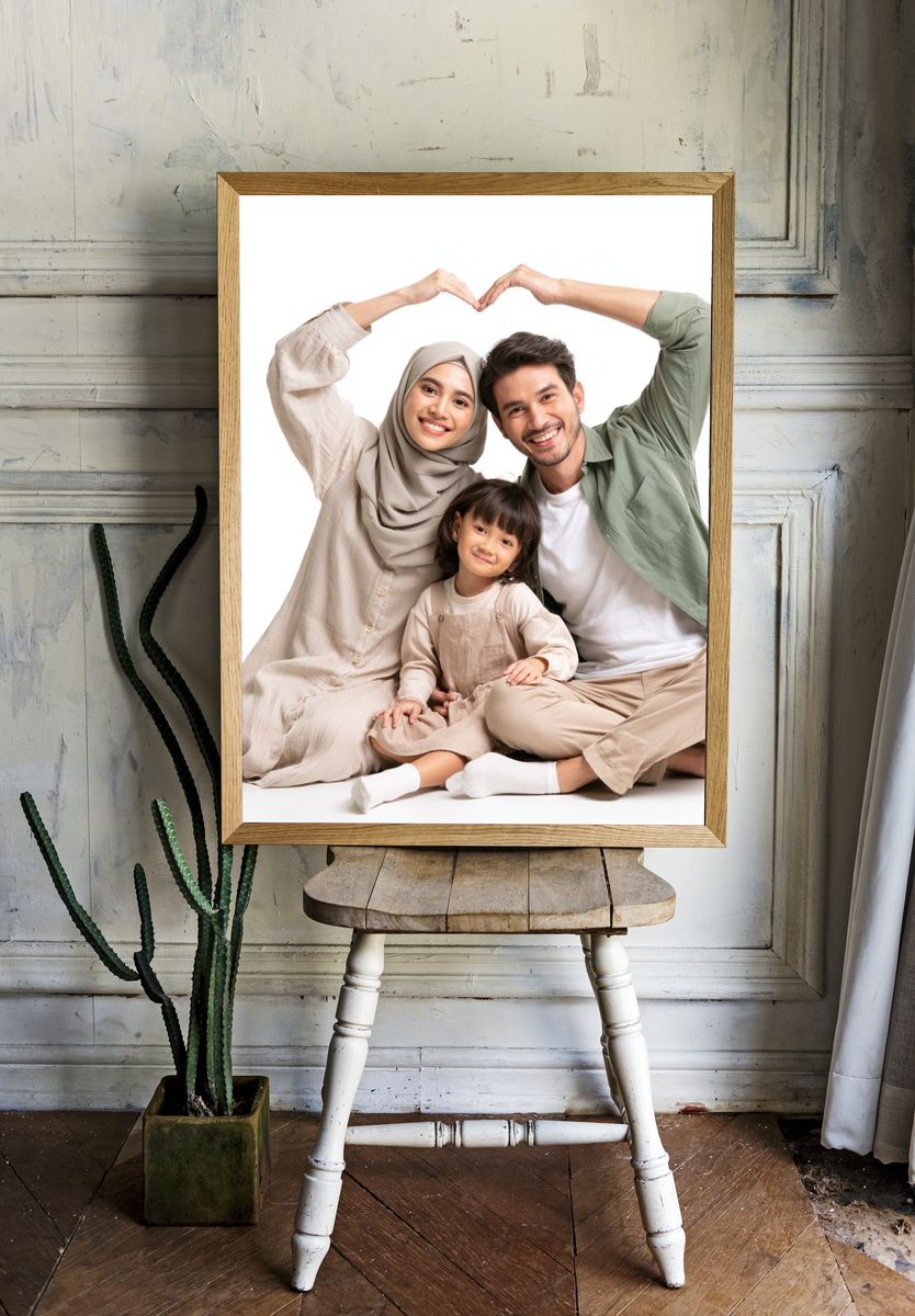 Happy Family Portrait Photography Poster. room preview
