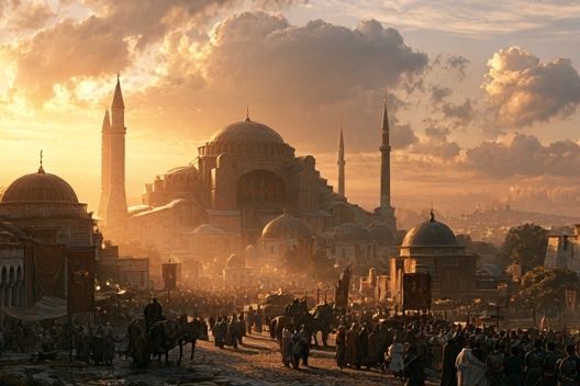 Sunset Ottoman Cityscape Photography Poster. poster — photography art