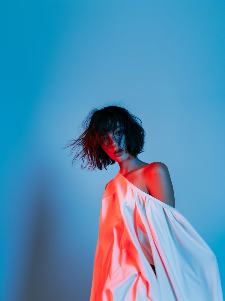 Neon Portrait Photography Poster. poster detail