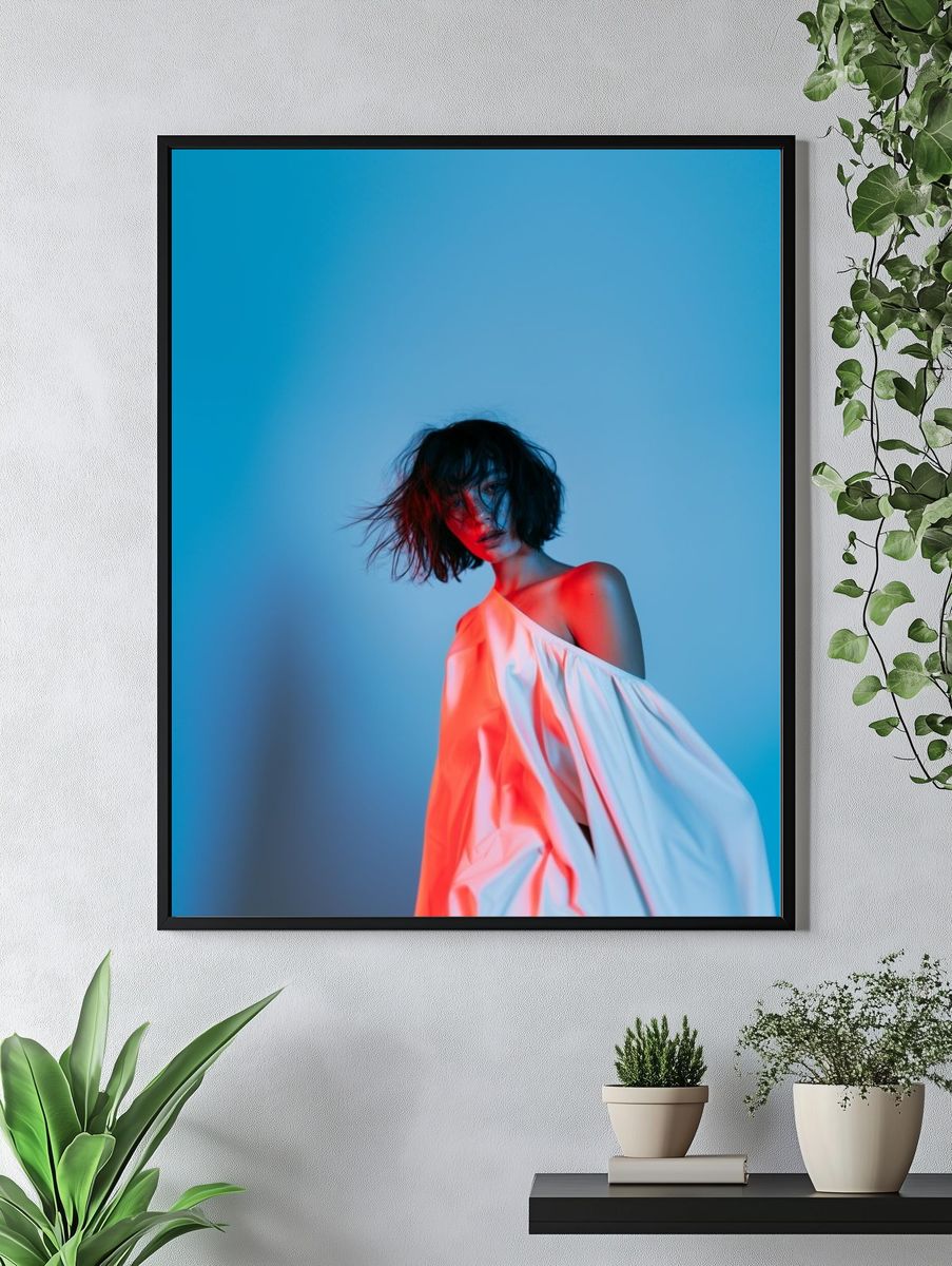 Neon Portrait Photography Poster. — room view 4
