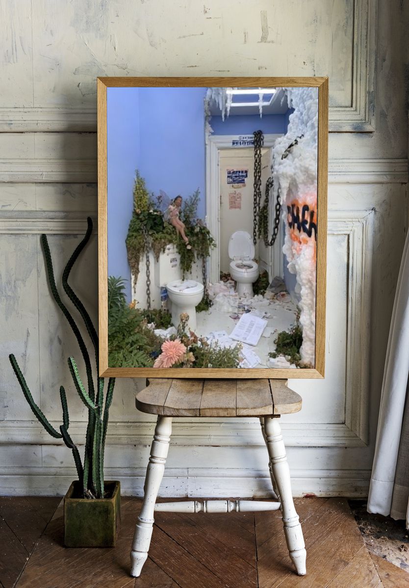 Surreal Bathroom Installation Poster. room preview