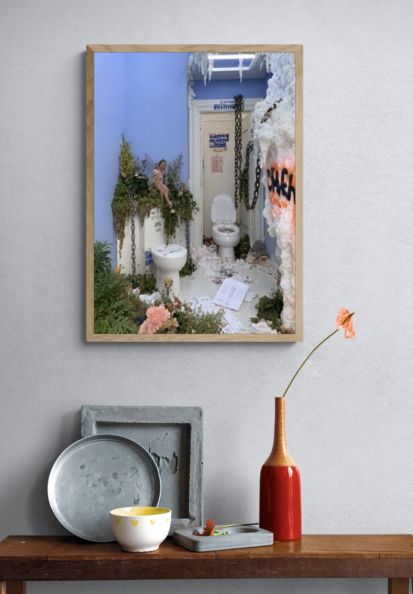 Surreal Bathroom Installation Poster. — room view 3