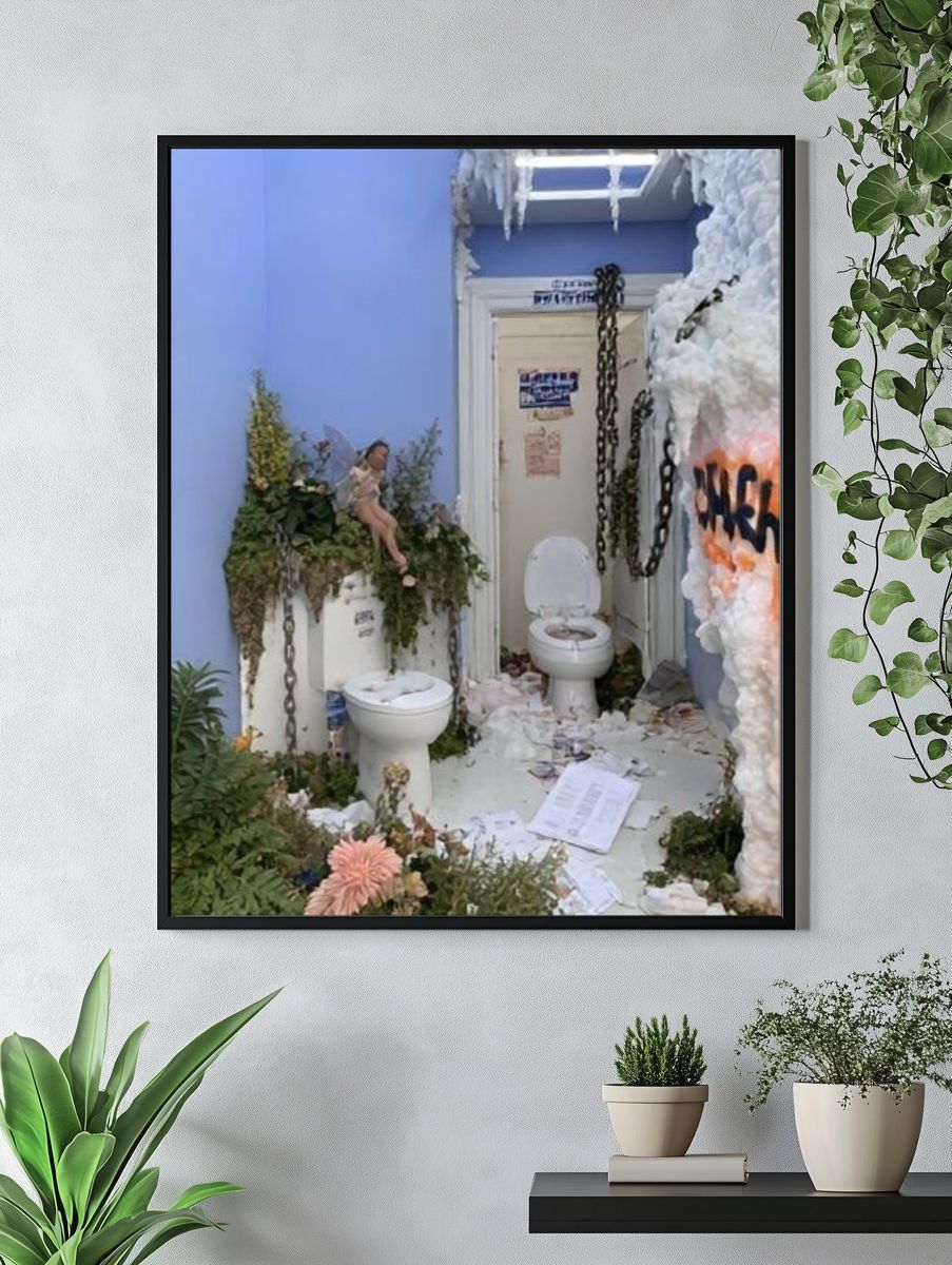 Surreal Bathroom Installation Poster. — room view 4