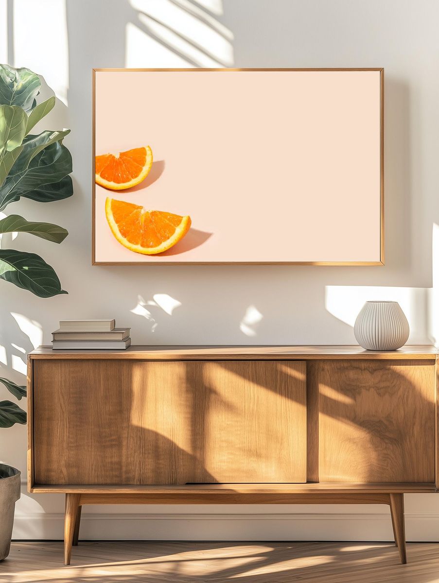Delicious orange citrus fruit pieces. — room view 3