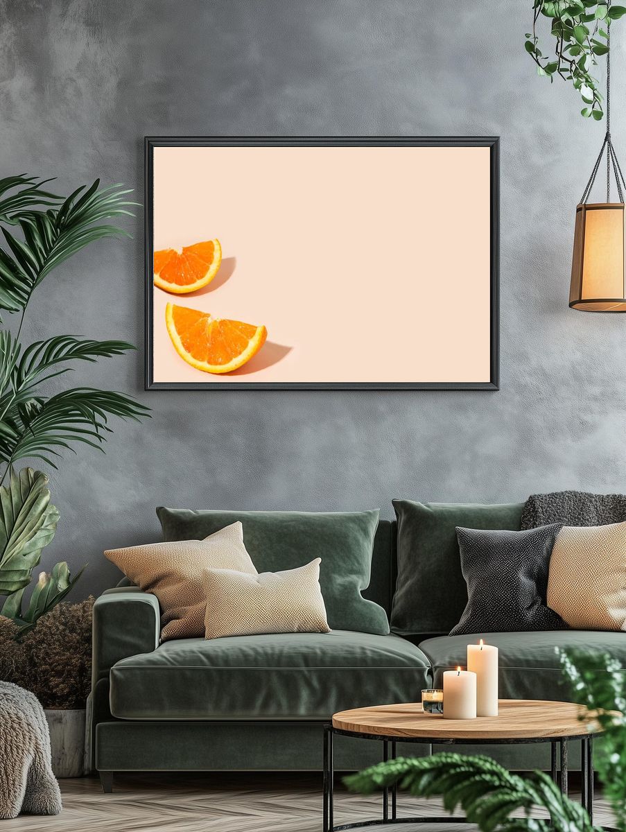 Delicious orange citrus fruit pieces. — room view 4
