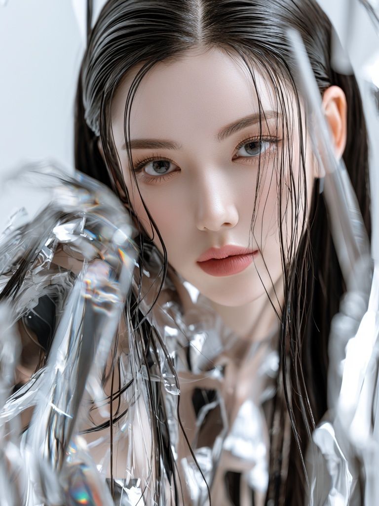 Futuristic Portrait Photography Poster. poster detail
