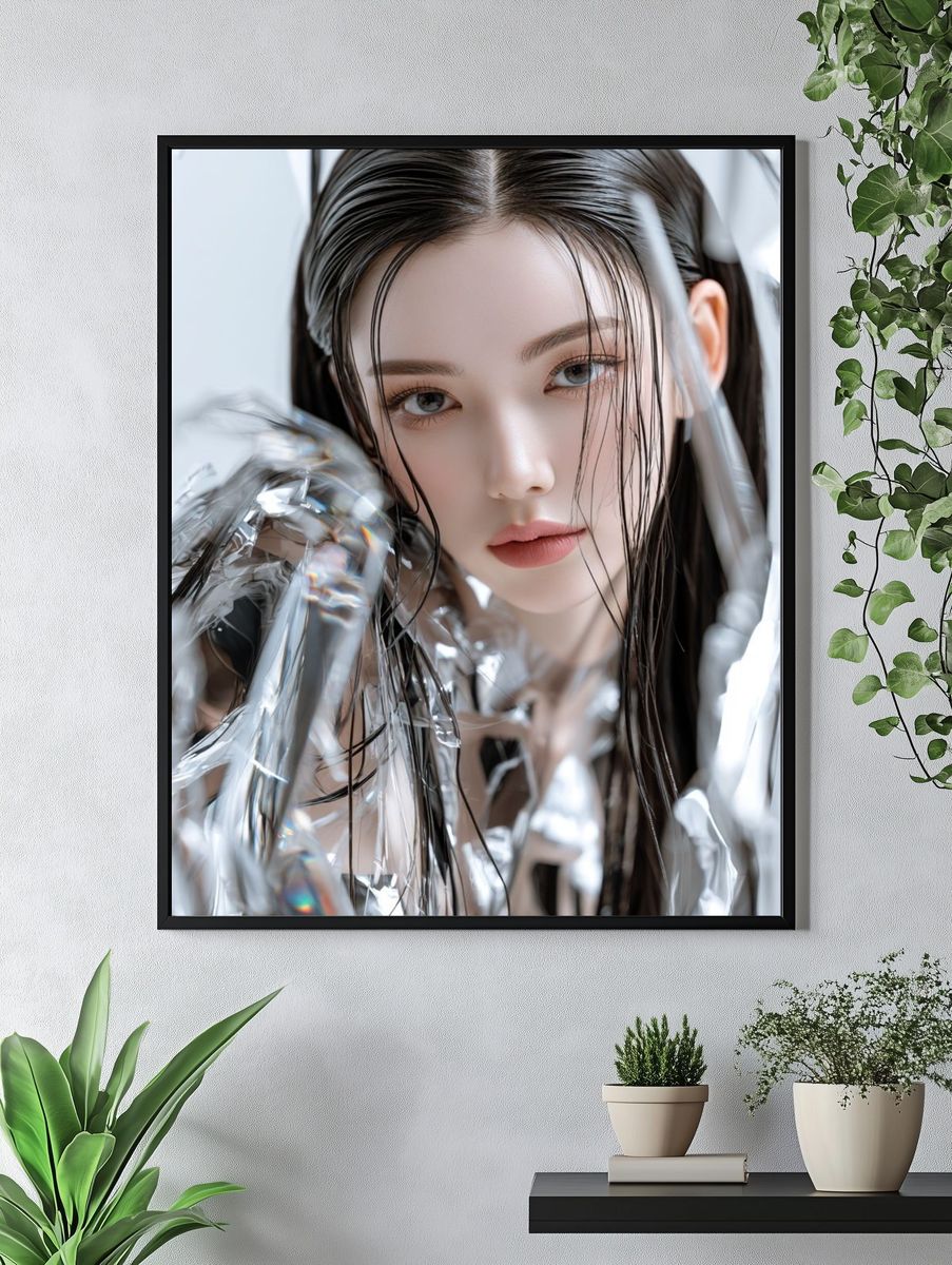 Futuristic Portrait Photography Poster. — room view 4
