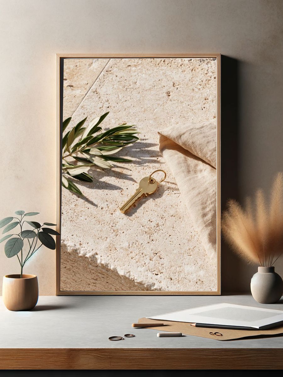 Olive Branch and Key Photography Poster. — room view 2