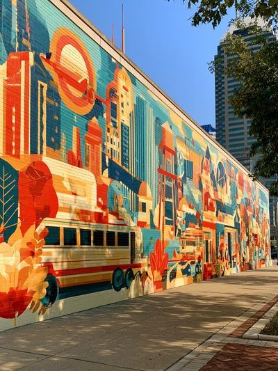 Urban Mural Cityscape Photography Poster.