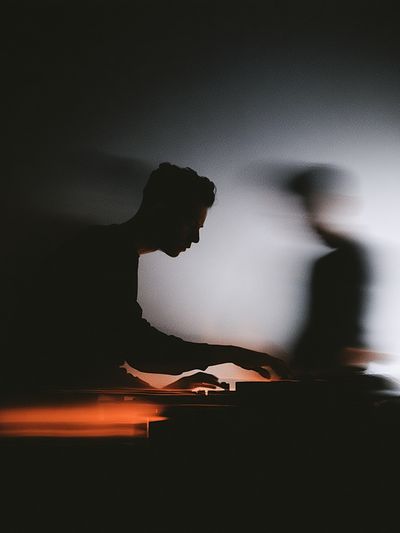 DJ Silhouette Photography Poster.