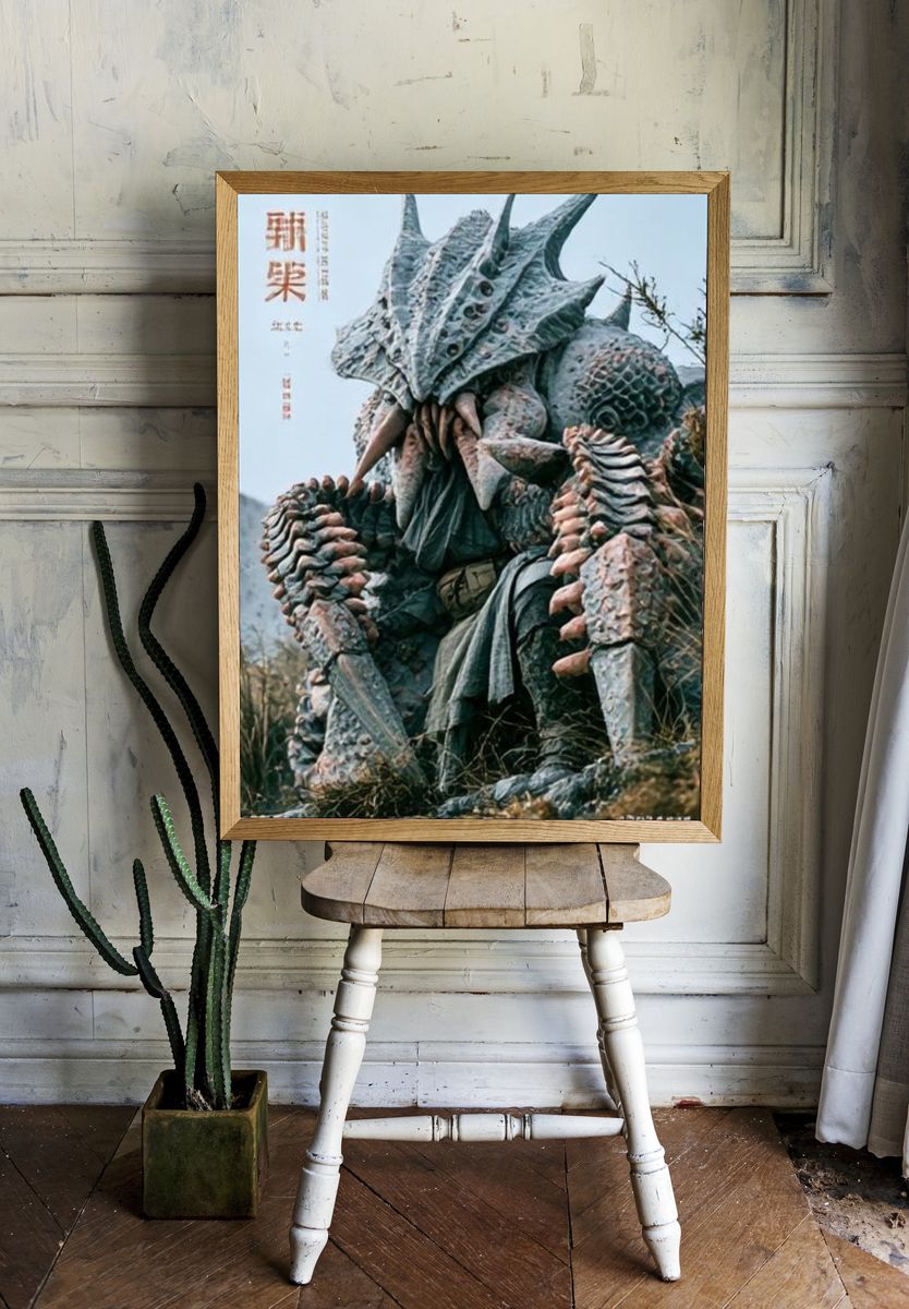 Kaiju Monster Photography Poster. — room view 1