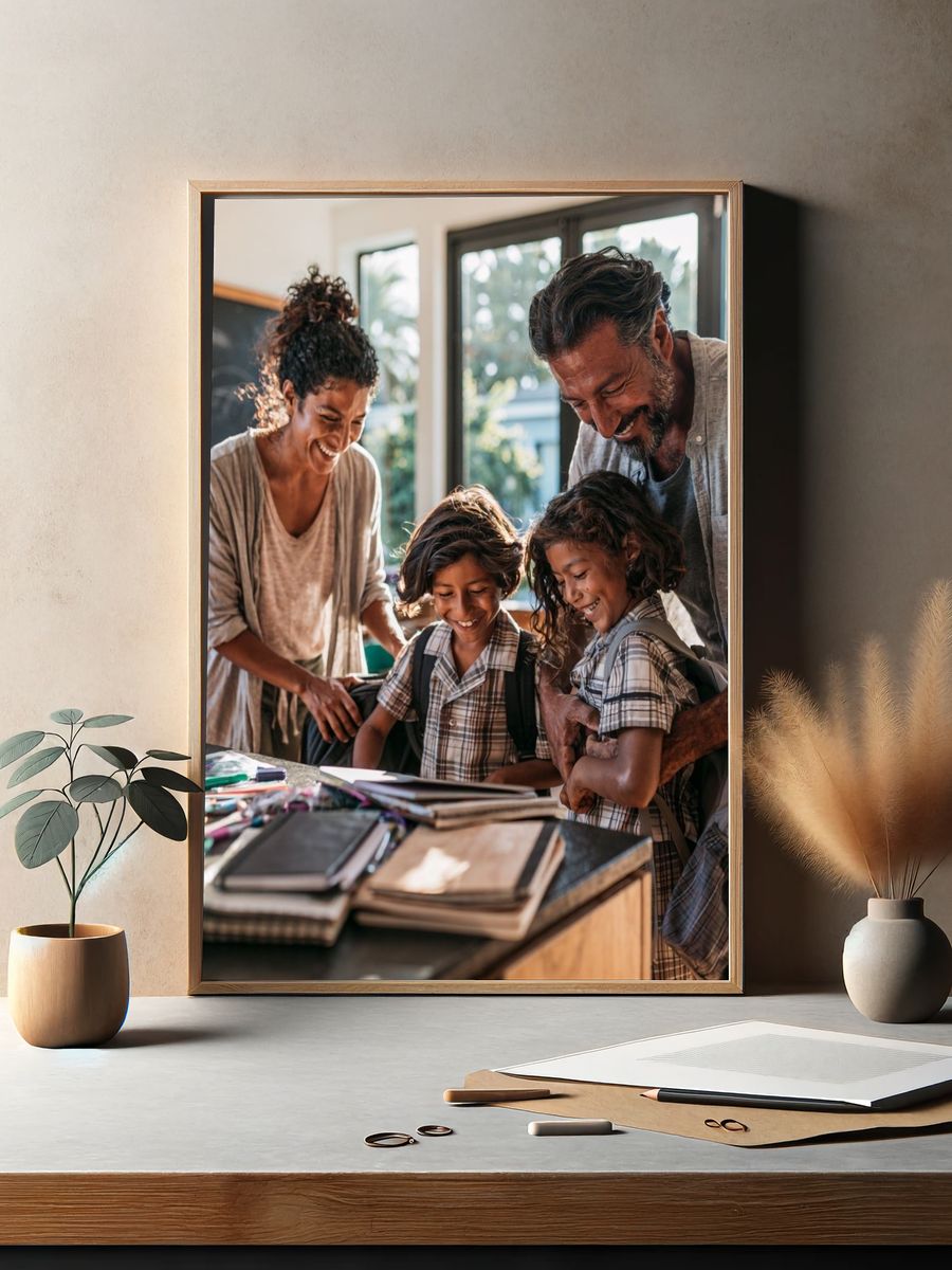 Happy Family Classroom Photography Poster. — room view 2