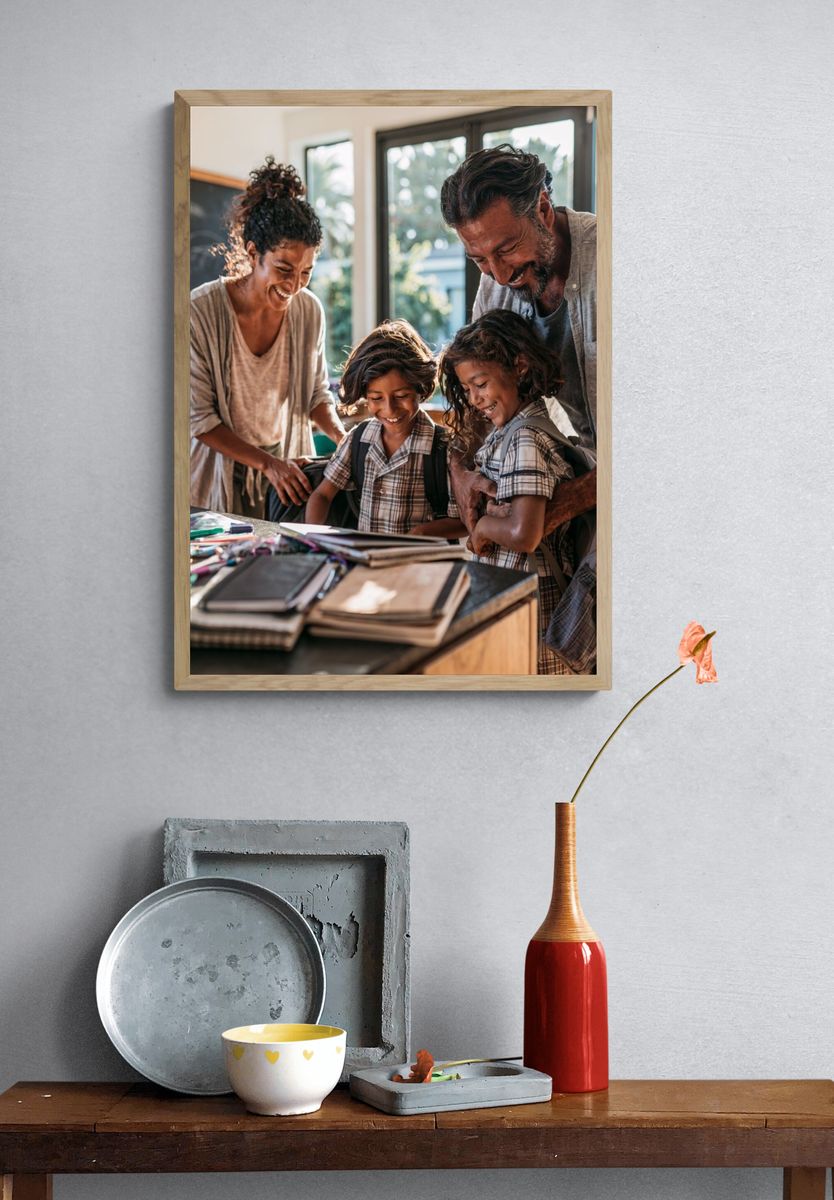 Happy Family Classroom Photography Poster. — room view 3