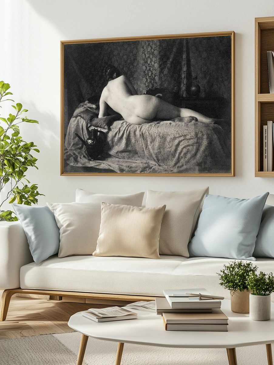 Nude photography naked woman, Female. — room view 2