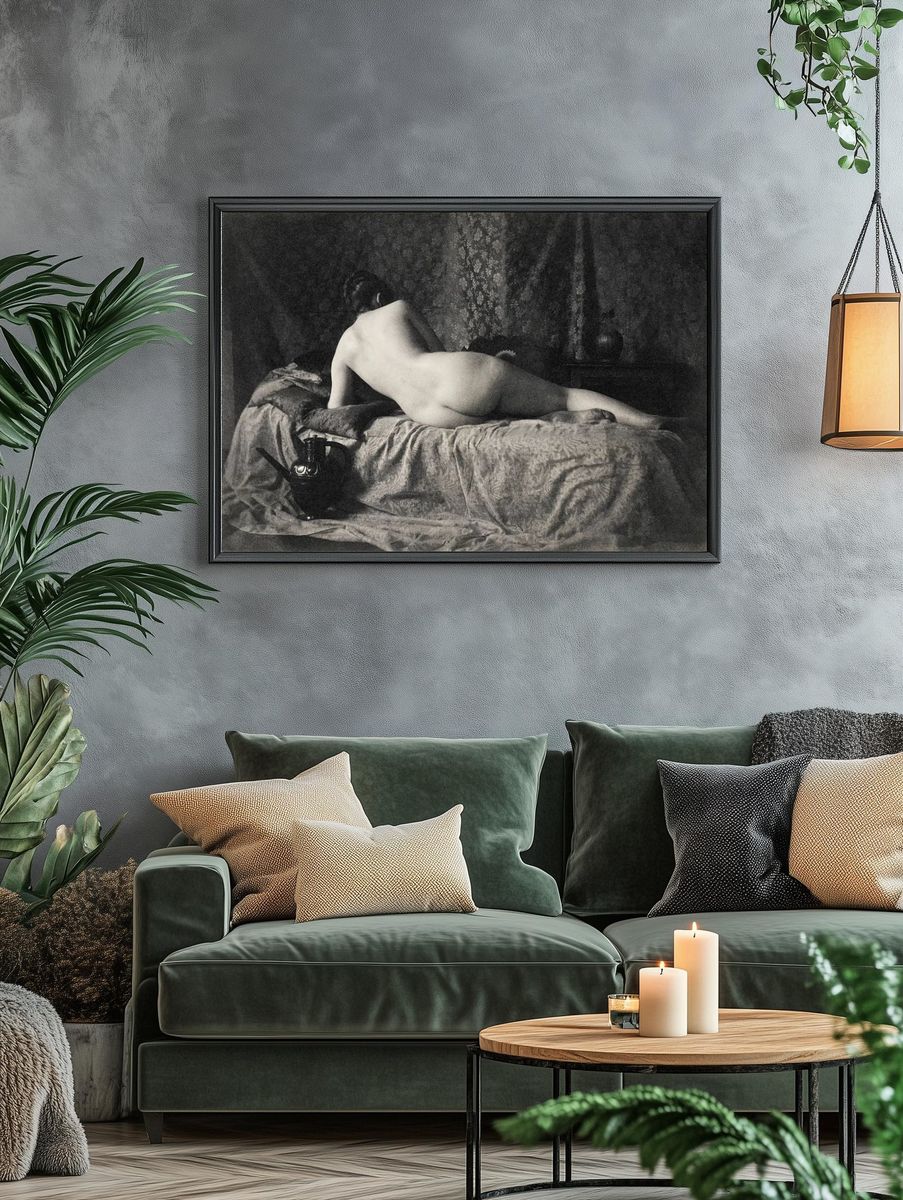 Nude photography naked woman, Female. — room view 4