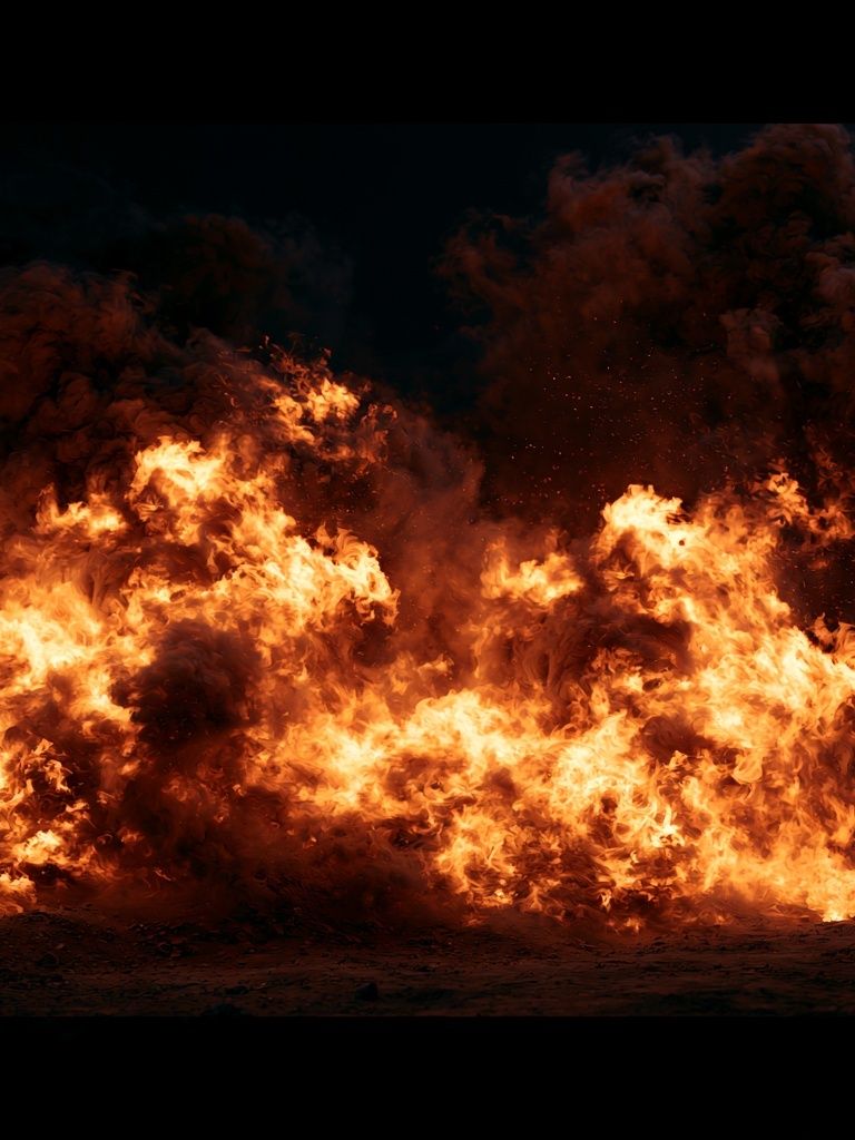 Inferno Flames Photography Poster. poster — photography art