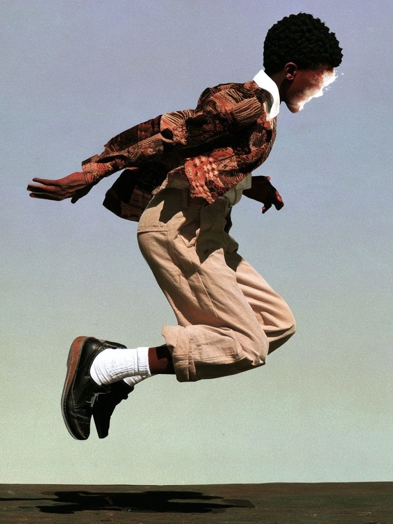 Leaping Figure Photography Poster. poster — photography art