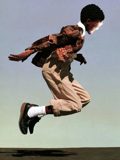 Leaping Figure Photography Poster.