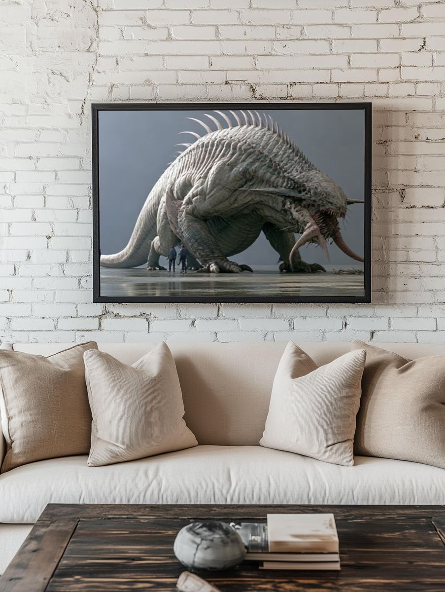Colossal Sea Monster Photography Poster. room preview