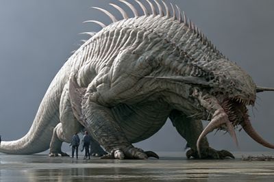 Colossal Sea Monster Photography Poster.