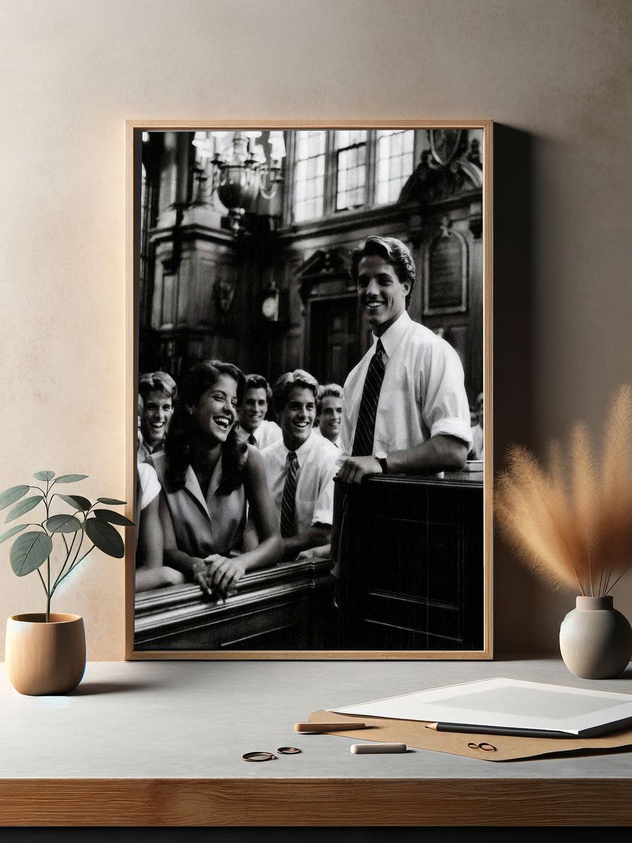Vintage Black-Tie Gathering Poster. — room view 2