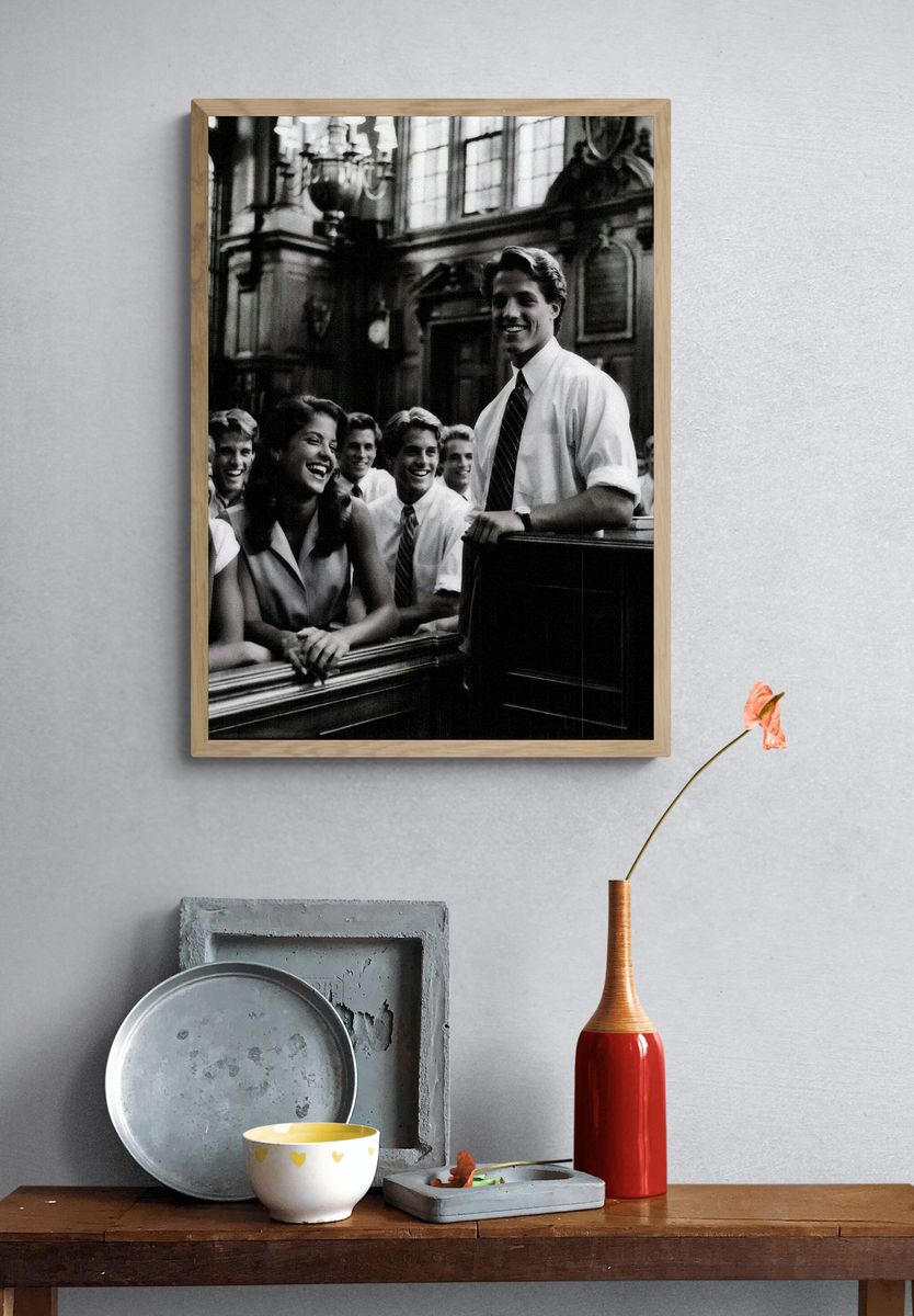 Vintage Black-Tie Gathering Poster. — room view 3