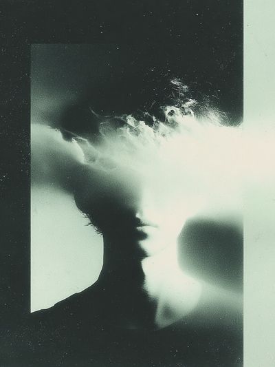 Abstract Monochrome Silhouette Poster. poster