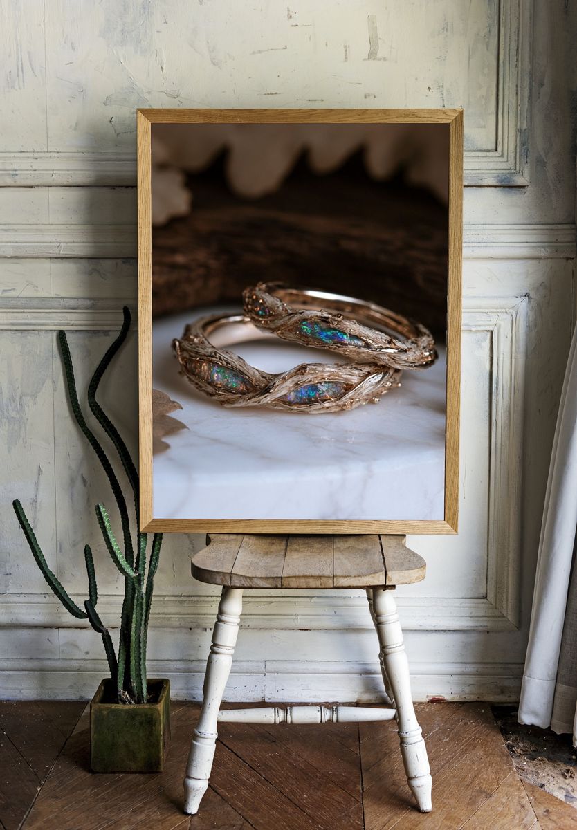 Opal Branch Rings Photography Poster. room preview