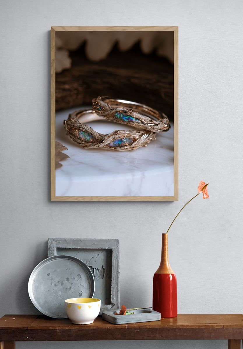 Opal Branch Rings Photography Poster. — room view 3