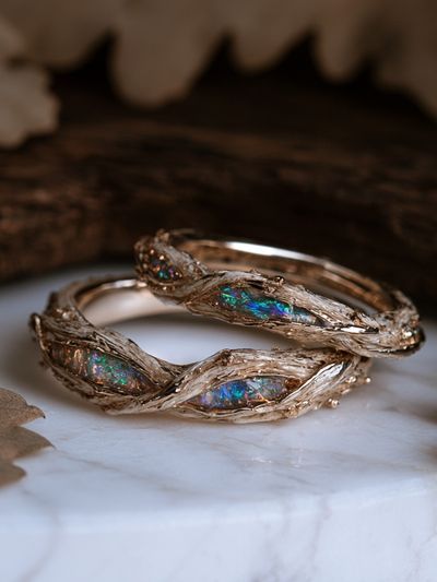 Opal Branch Rings Photography Poster. poster