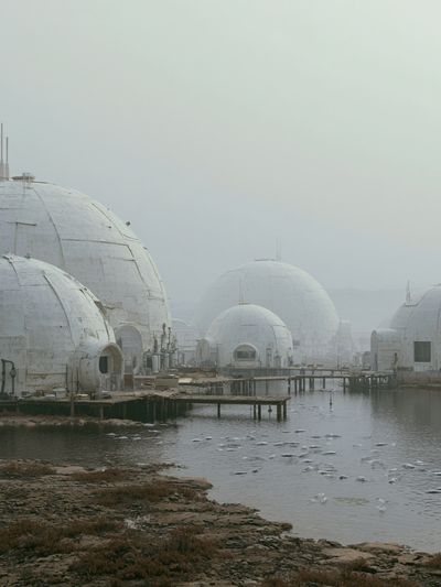 Foggy Dome Habitat Photography Poster.